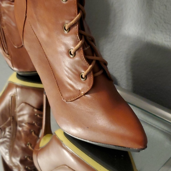 Like New...In Great Condition Cognac Color Boots - Picture 10 of 13